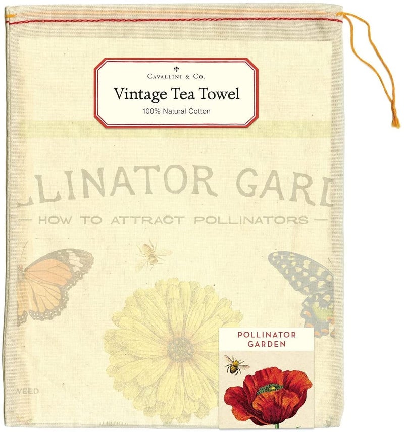 CAVANILLI & CO. Cavallini & Co., Garden Pollinator Vintage Kitchen/Tea Towel Multicolor - Image 2